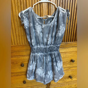 Free People Julia Tie Dye Cold Shoulderder Romper Size Small
